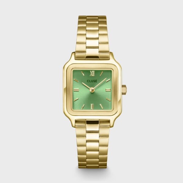 Cluse Gracieuse Petite Watch Steel Light Green Gold Colour (CW11809)